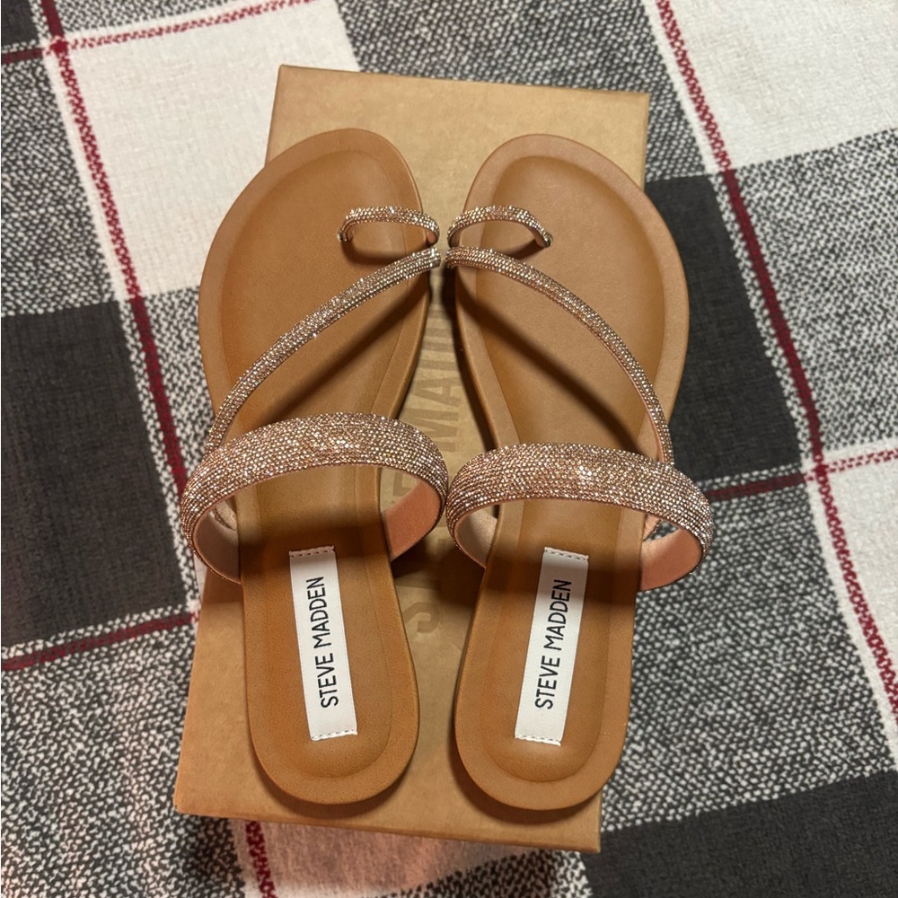 Steve Madden Fiorra Rose Gold Sandals
